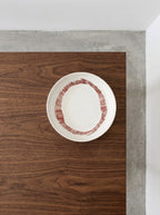 Feast - Set Of 2 Deep Plates - Stoneware - White Red