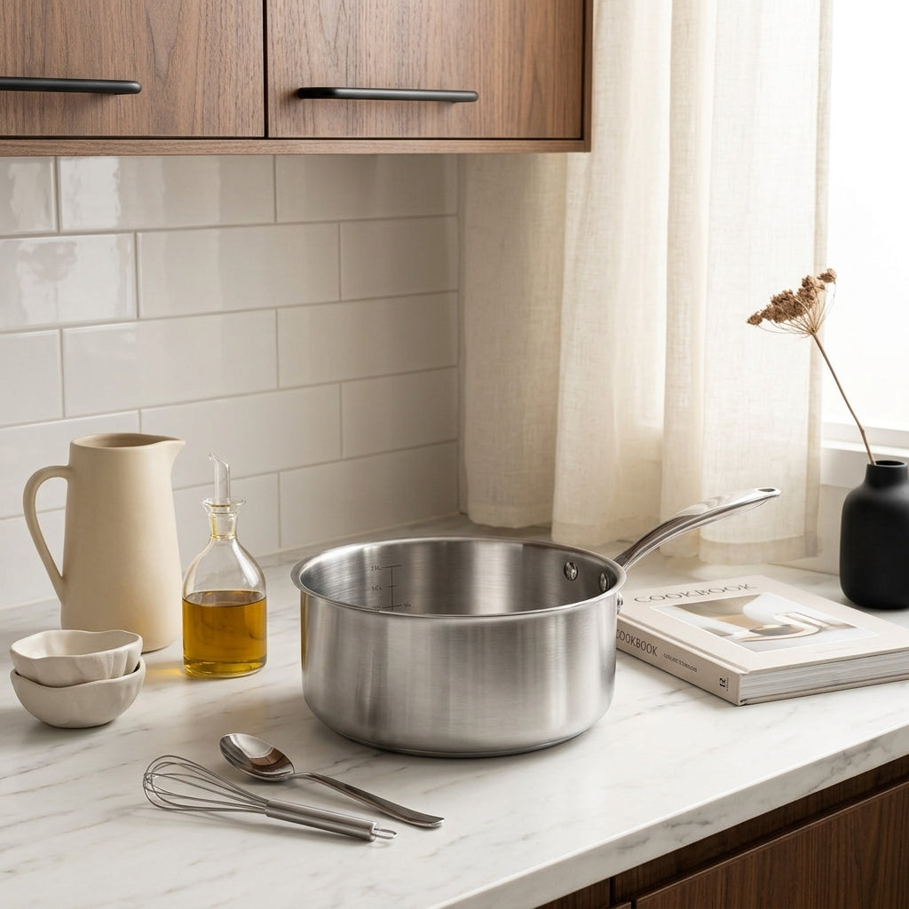 Triply - Casserole - Acier Inoxydable Triple Couche - 20 Cm 🇫🇷