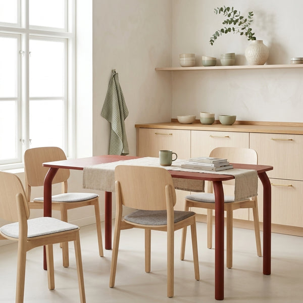 Meko - Table À Manger - Placage Frêne - Auburn Red