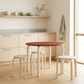 Meko Table - Small - Auburn Red Top/Piazza Beige Legs