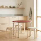 Meko Table - Small - Auburn Red Top/Piazza Beige Legs