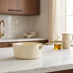 Dahlia - Casserole - Aluminium Recyclé - 18 Cm - Beige
