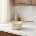 Dahlia - Casserole - Aluminium Recyclé - 20 Cm - Beige