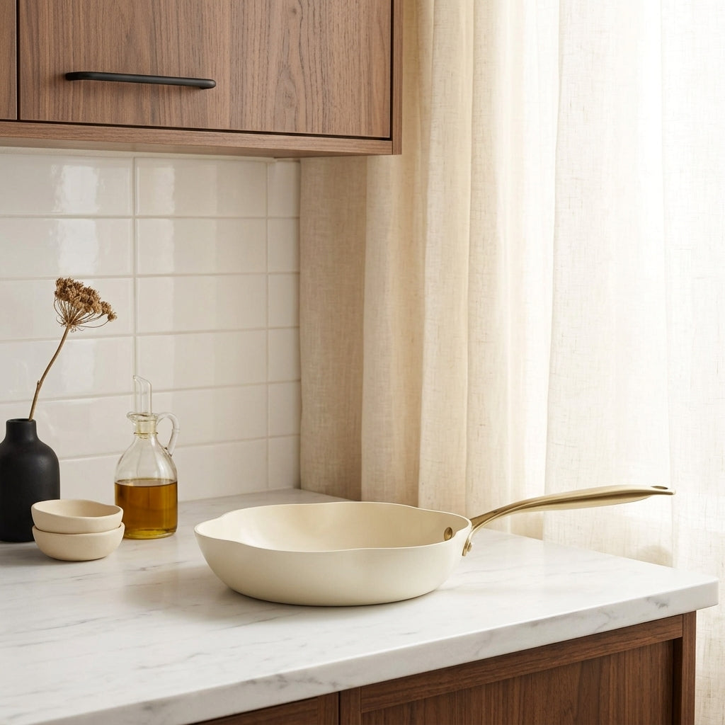 Dahlia - Pande - Genanvendt aluminium - 26 cm - Beige