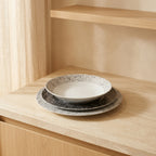 Cosmo - Service 18 Pièces - Porcelaine - Blanc/Gris