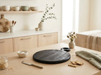 Round Black Chopping Board