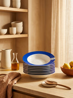 Pantone - 6 Assiettes À Soupe - Bleu Foncé - Luca Trazzi