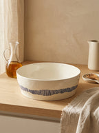 Feast - Saladier - Blanc Stripes Bleu - Ottolenghi