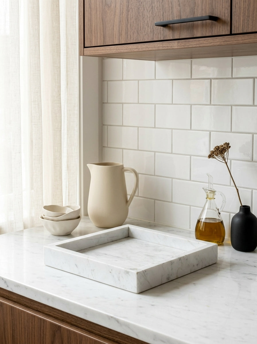 Plateau Marmor M - Blanc - Serax