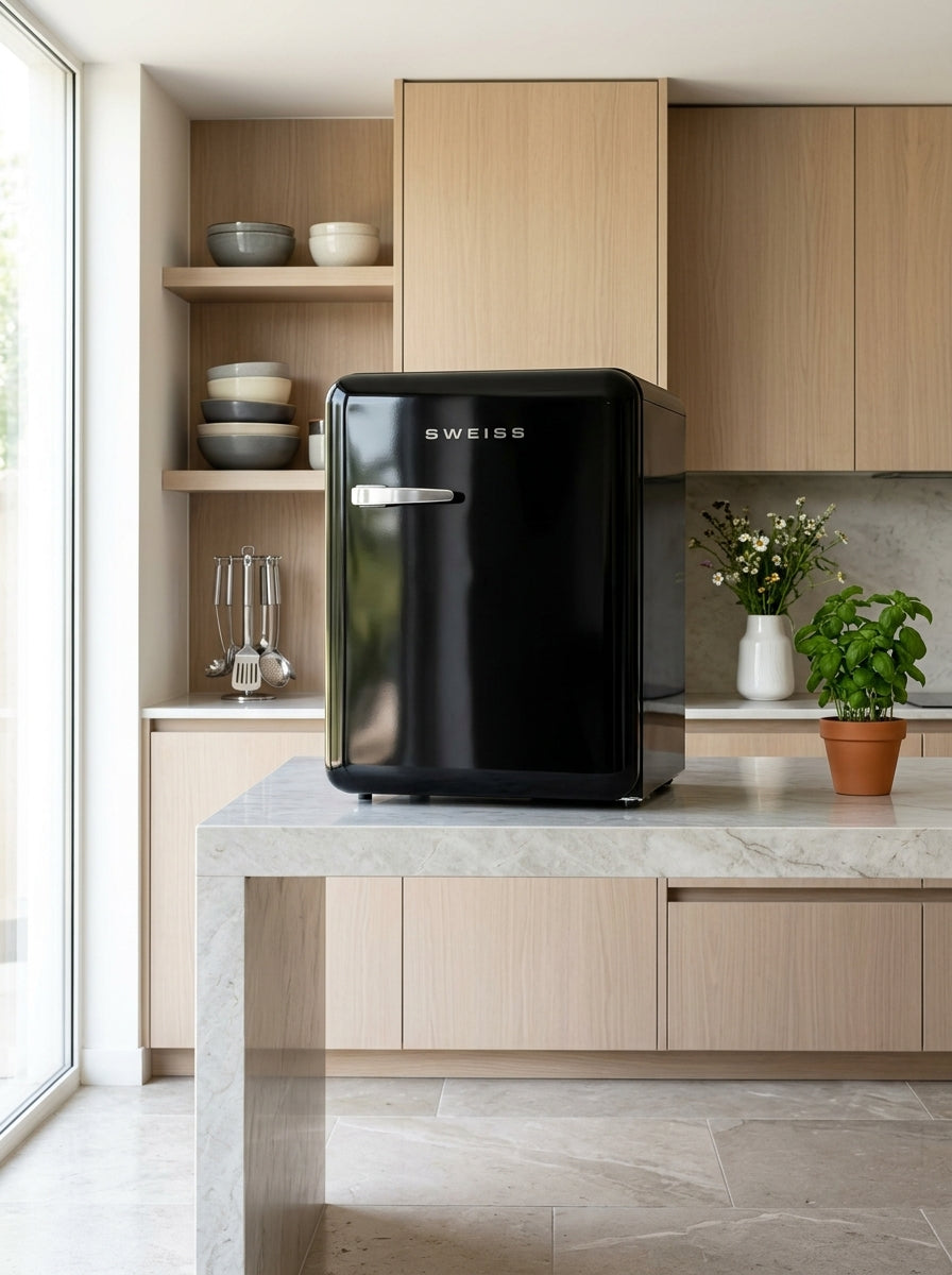 Mini Frigo Vintage - Noir