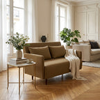 Belushi - 2-Seater Sofa Bed - Fabric - Bronze