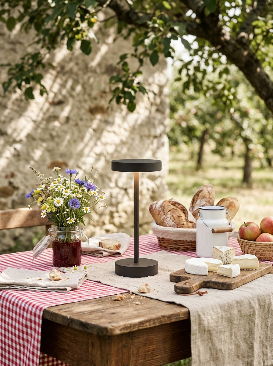 Sandy Mini - Lámpara de mesa inalámbrica - Aluminio - Negro