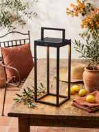 Handy - Linterna solar - Aluminio - Negro