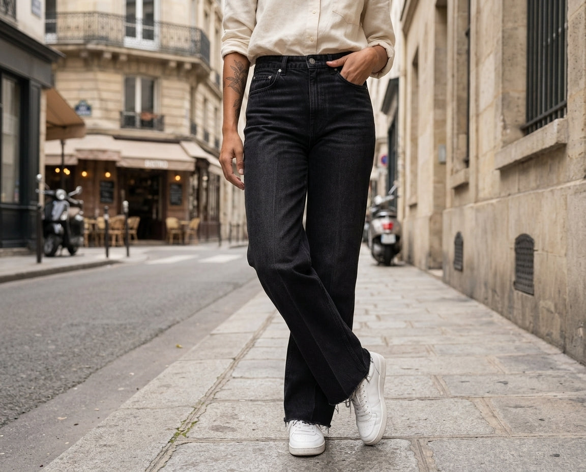Jeans S3 Coupe Droite - Noir
