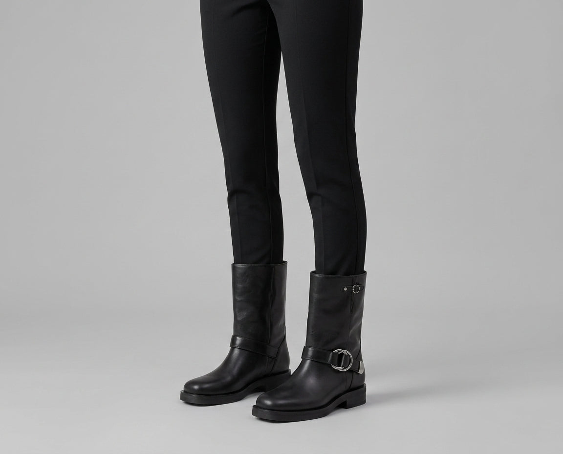 Bottes De Motard Sasha - Noires