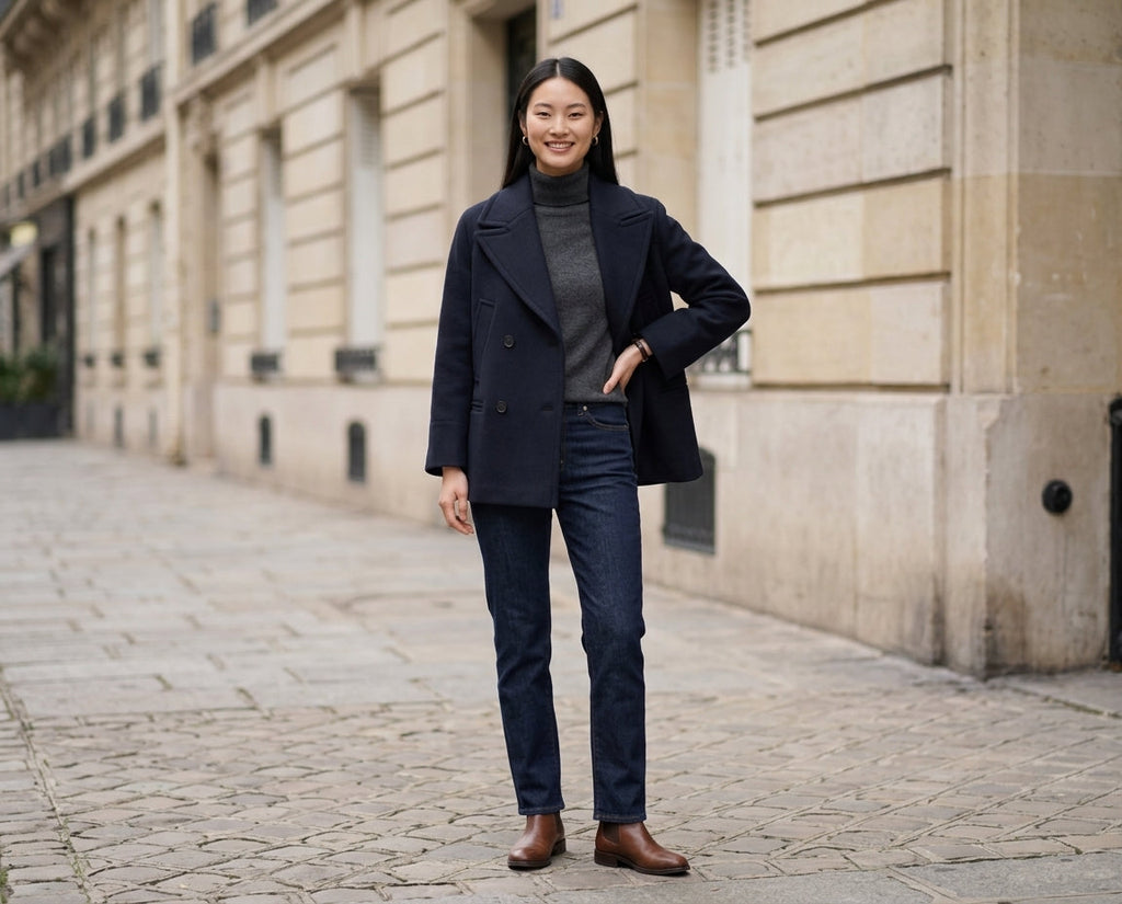 Veste Caban Es Willow - Bleu