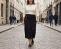 Jupe Pa Cauline Midi - Noire