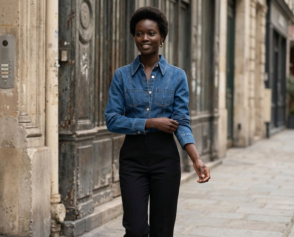 Chemise Ve Lagoon Denim - Bleue