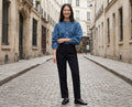 Blouse Pa Tina Denim - Bleue