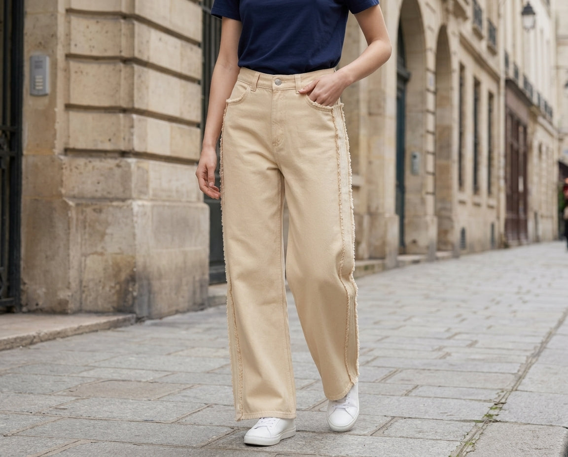 Pantalon En Denim Jeans Pa Freddy - Beige