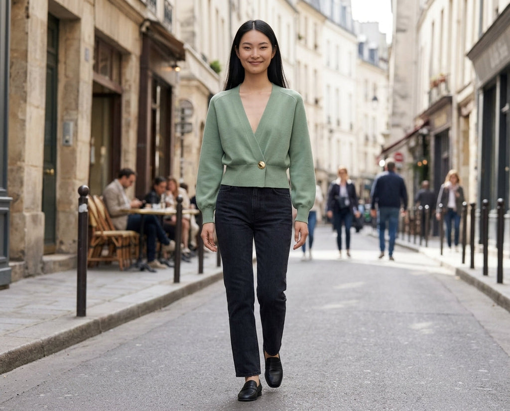 Cardigan St Camela - Vert