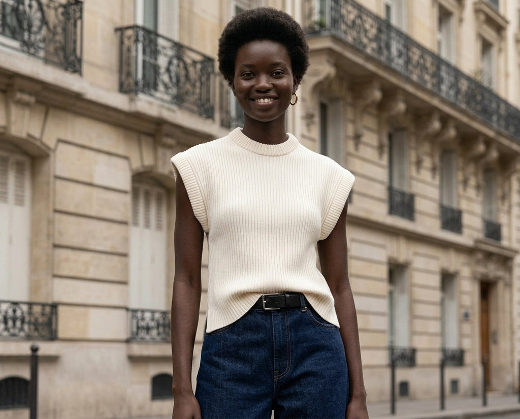 Gilet St Theo Top - Blanc