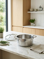 Olla 32cm - Tapa de Vidrio - Acero Inoxidable - Inox