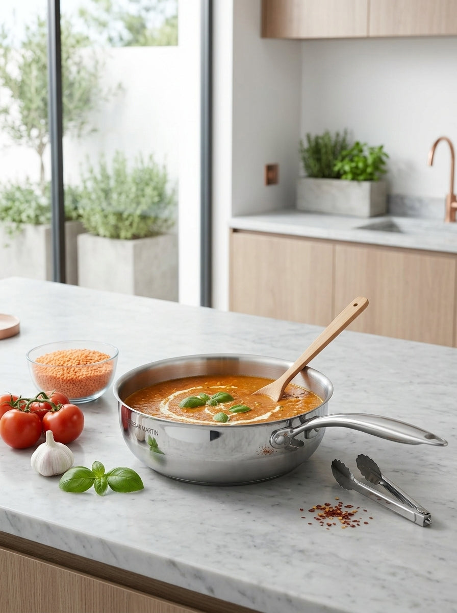 Conical Sauté Pan 20cm - Stainless Steel - Capsulated Base - Stainless Steel
