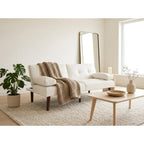 Philae - Clic-Clac Sofa Bed - 2-Seater - Faux Leather - White