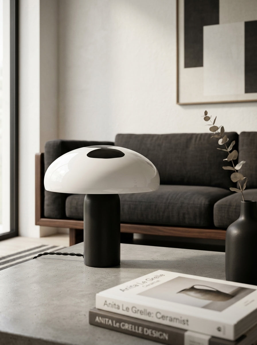 Terres De Rêves - Celine N°1 White/Black Table Lamp - Anita Le Grelle
