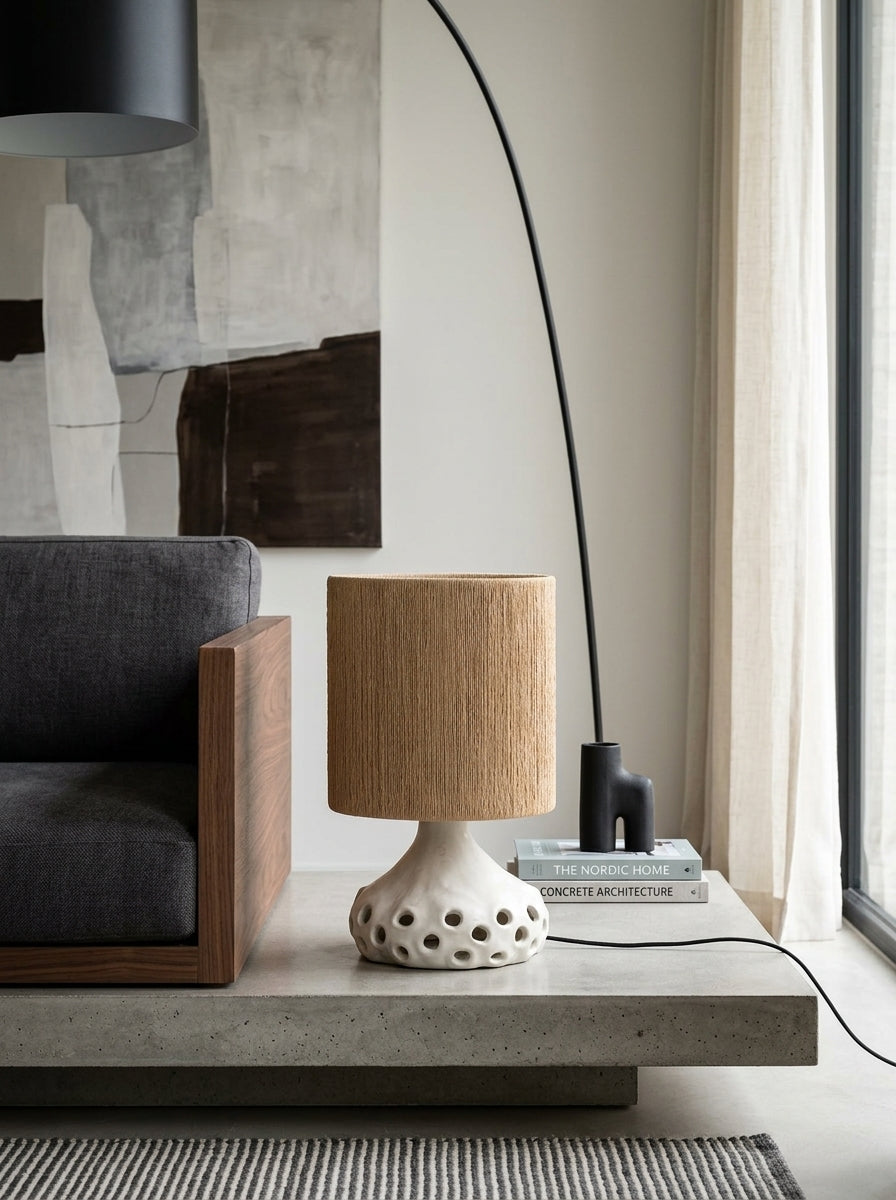 Oya - Table Lamp N°1 Beige - Brown - Sophie Casier