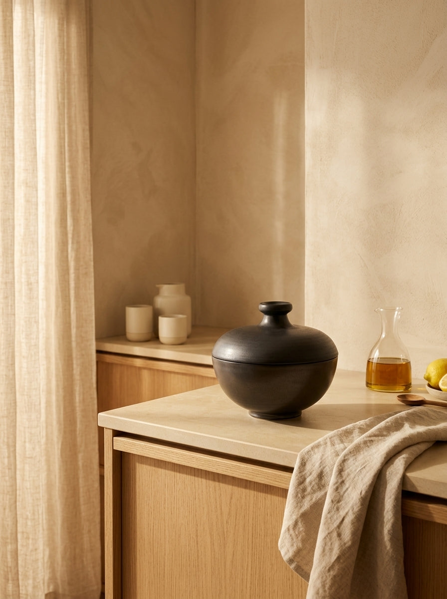 Pure - Bowl + Lid - Black - Pascale Naessens