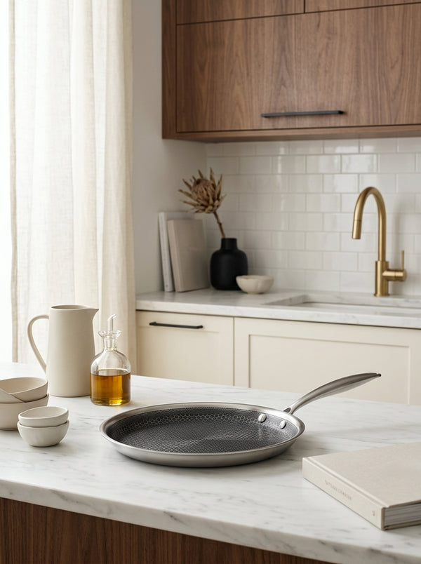 BlackSteel - Crepe maker - Triplex stainless steel - Silver