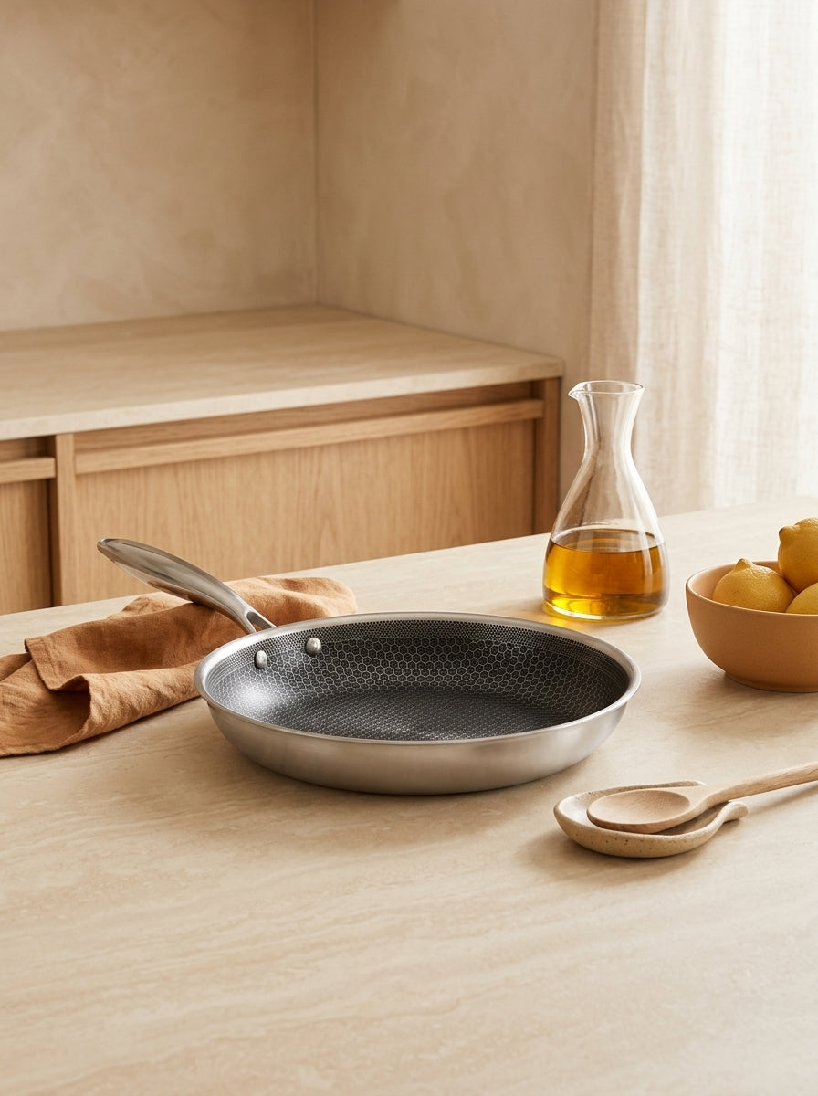 BlackSteel - Poêle - Inox Triplex - Argenté