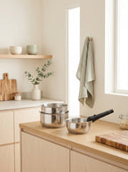 Réactif - Lot De 3 Casseroles Amovibles - Inox - Argent