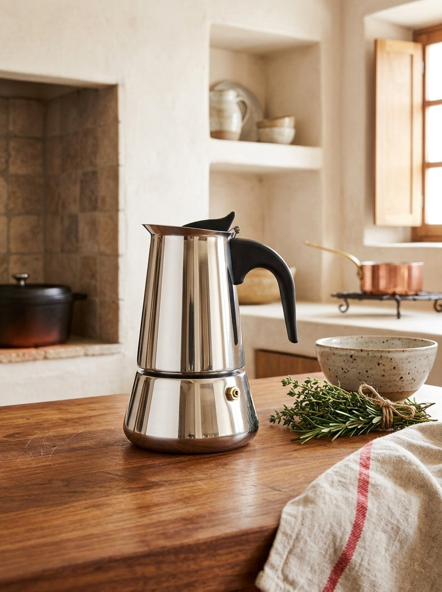 Cafetière Italienne - Inox - Argent
