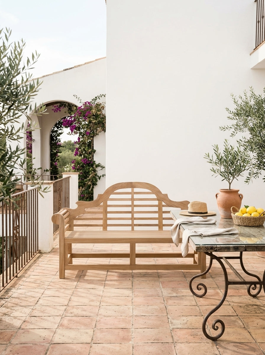 Gardena - Banc De Jardin En Teck Massif - Naturel