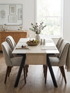 Inski - Extendable Ceramic Dining Table - White