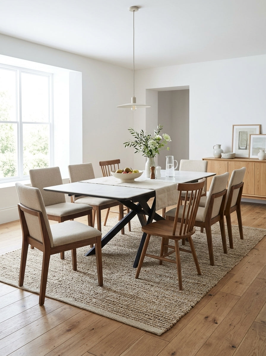Inski - Extendable Dining Table - White