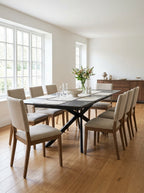 Inski - Mesa de comedor extensible - 8 plazas - Negro