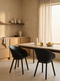 Void - Lot De 2 Fauteuils De Salle À Manger - Plastique polypropylène - Chêne Noir