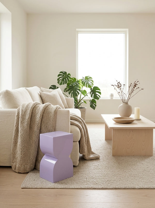 Cones - Side Table - Aluminum - Bright Lilac