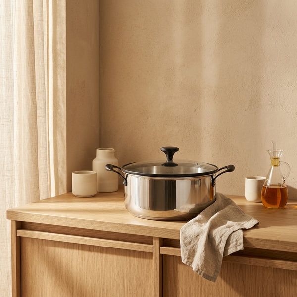 Marmite 24cm - Technologie Triplex - Acier Inoxydable - Inox