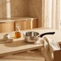 Casserole 12cm - Acier Inoxydable - Intérieur Satiné - Graduation - Inox