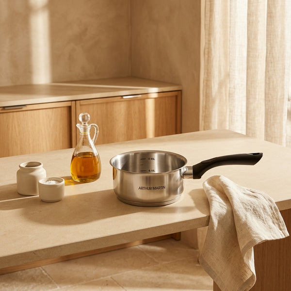 Casserole 12cm - Acier Inoxydable - Intérieur Satiné - Graduation - Inox