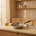 Poêle 24cm - Technologie Triplex - Acier Inoxydable - Inox