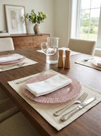 Aster - Sous-Assiette - Rose/Argent