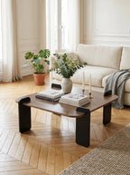 Table Basse Marais - Noyer / Bois Noir