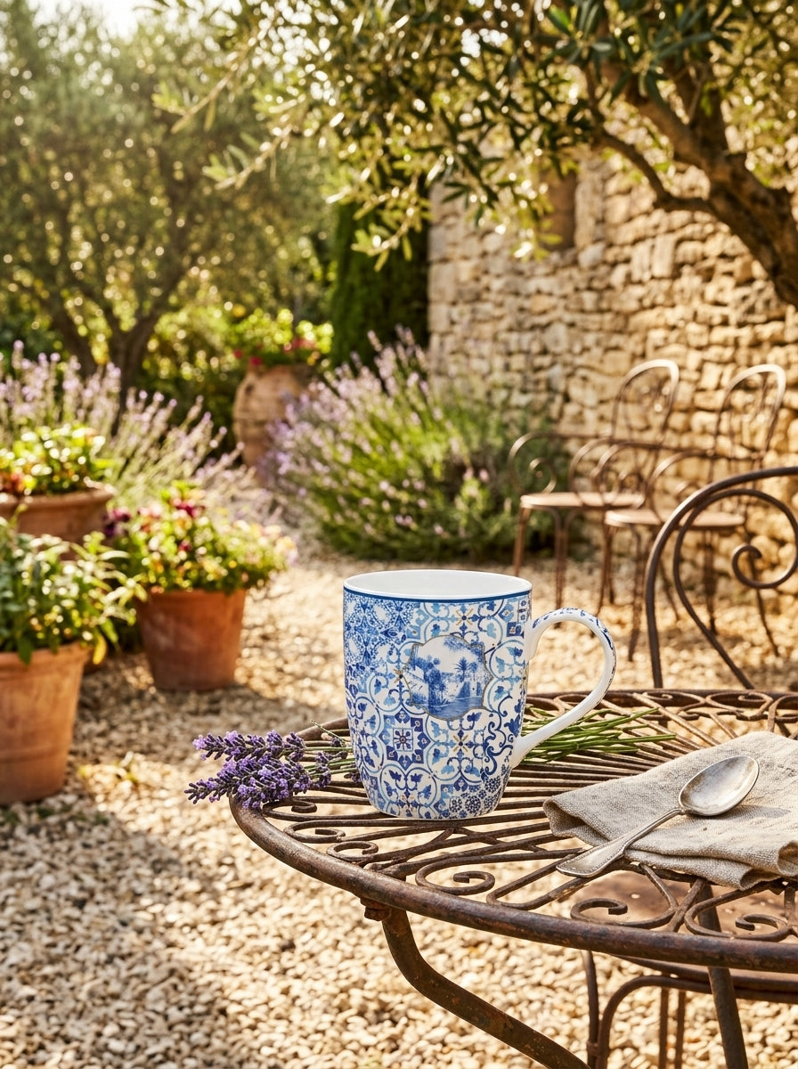 Indigo - Mug - Porcelaine - Multicolore