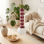 Rayado - Lampada a sospensione con motivo geometrico - Bordeaux